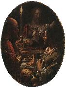 Joachim Wtewael Supper at Emmaus painting